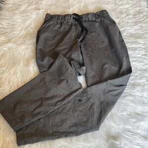 Lululemon Athletica Gray Track Pants Tapered Fit